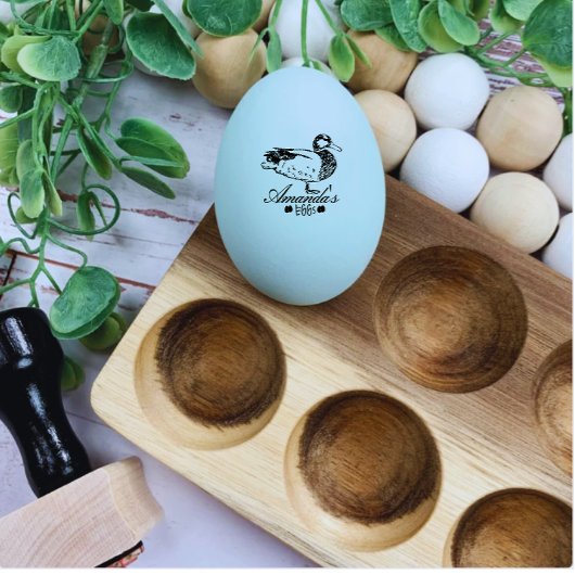 Modern Gepersonaliseerd  Eend Ei Dealer Eend Rubberstempel