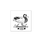 Modern Gepersonaliseerd  Eend Ei Dealer Eend Rubberstempel (Afrduk)