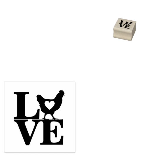 Modern Gepersonaliseerd Egg Love Black Text Egg Rubberstempel (Gestempeld)