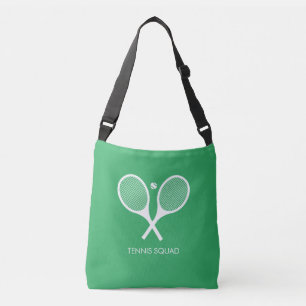 Modern gepersonaliseerd elegant tennis groen crossbody tas
