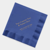 Modern gepersonaliseerd feest evenement folie servetten (Links)