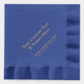 Modern gepersonaliseerd feest evenement folie servetten (Voorkant)