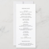 Modern gepersonaliseerd foto bruiloft programma (Achterkant)