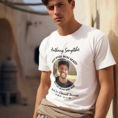 Modern Gepersonaliseerd foto Memorial T-shirt