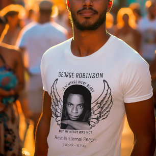 Modern Gepersonaliseerd foto Memorial T-shirt