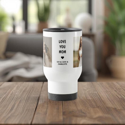 Modern Gepersonaliseerd Fotocadeau voor Moeder Reisbeker