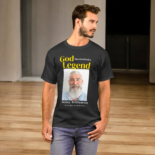 Modern gepersonaliseerd fotomonument t-shirt