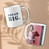 Modern gepersonaliseerd fotoscript Afstuderen Koffiemok