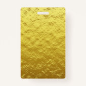 Modern gepersonaliseerd goud VIP All Access Concer Badge (Achterkant)