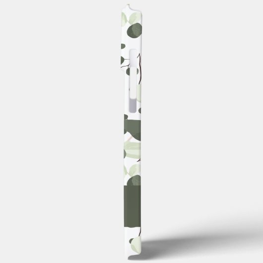 Modern gepersonaliseerd grafisch groen Eucalyptusp Case-Mate iPhone Case (Achterkant / Links)