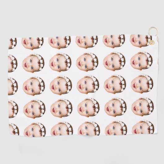 Modern gepersonaliseerd grappig papa cadeau beste  golfhanddoek (Horizontaal)