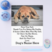 Modern Gepersonaliseerd Honden vader Vaderdag foto Flyer (Enkel)