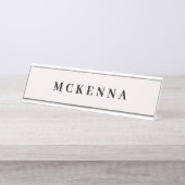 Modern gepersonaliseerd huis Kantoor Business Bureau Naambordje (Voorkant)