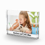Modern gepersonaliseerd kind en hond fotoblokken (Rechts)