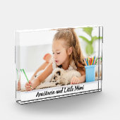 Modern gepersonaliseerd kind en hond fotoblokken (Links)