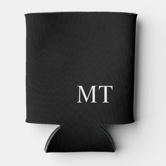 Modern gepersonaliseerd monogram blikjeskoeler (Voorkant)