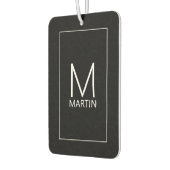 Modern gepersonaliseerd monogram en naam Air Fresh Luchtverfrisser (Links)