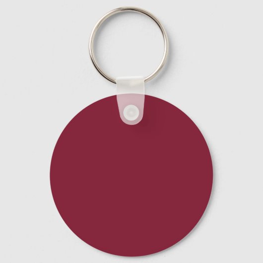 Modern gepersonaliseerd monogram en naam Burgundy Sleutelhanger (Achterkant)