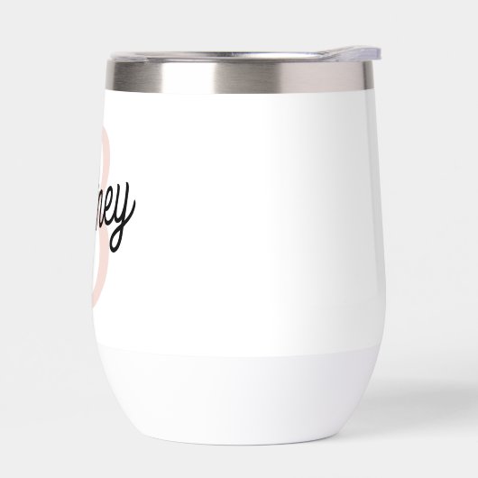 Modern gepersonaliseerd monogram en naam Pastel Pi (Links)