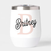 Modern gepersonaliseerd monogram en naam Pastel Pi (Voorkant)