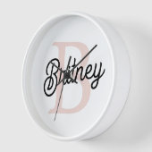 Modern gepersonaliseerd monogram en naam Pastel Pi (Hoek)