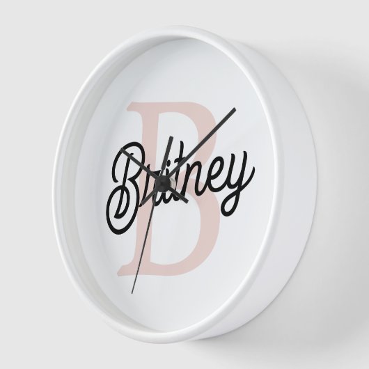 Modern gepersonaliseerd monogram en naam Pastel Pi (Hoek)