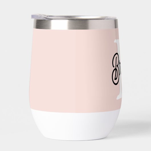 Modern gepersonaliseerd monogram en naam Pastel Pi (Rechts)