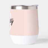 Modern gepersonaliseerd monogram en naam Pastel Pi (Links)