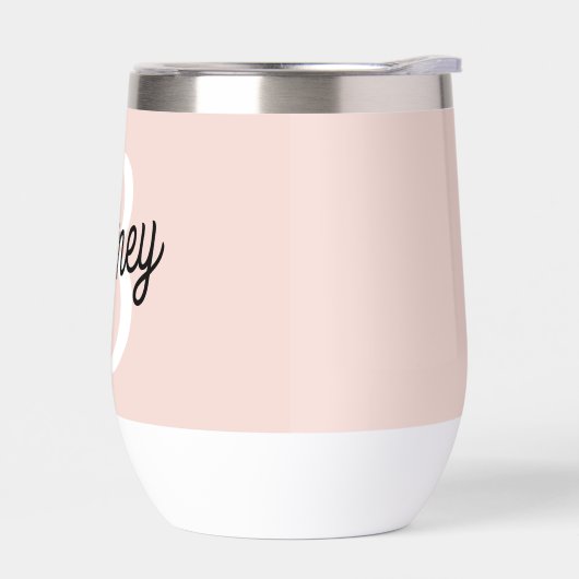 Modern gepersonaliseerd monogram en naam Pastel Pi (Links)