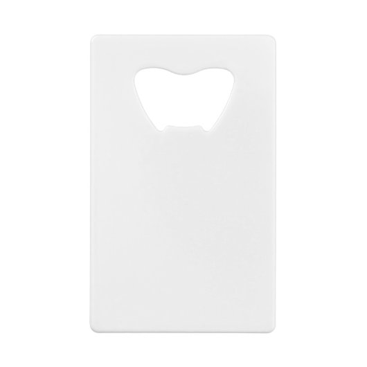 Modern gepersonaliseerd monogram en naam Pastel Pi Creditkaart Flessenopener (Achterkant)