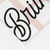 Modern gepersonaliseerd monogram en naam Pastel Pi Fleece Deken (Hoek)