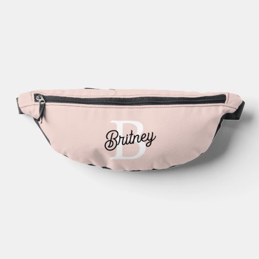 Modern gepersonaliseerd monogram en naam Pastel Pi Heuptasje (Liggend)