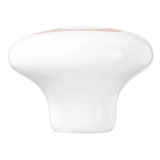 Modern gepersonaliseerd monogram en naam Pastel Pi Keramische Knop (Zijkant)