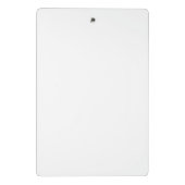 Modern gepersonaliseerd monogram en naam Pastel Pi Mini Klembord (Achterkant)