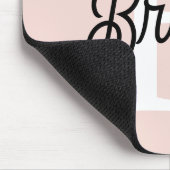 Modern gepersonaliseerd monogram en naam Pastel Pi Muismat (Hoek)