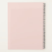 Modern gepersonaliseerd monogram en naam Pastel Pi Planner (Achterkant)
