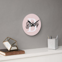 Modern gepersonaliseerd monogram en naam Pastel Pi