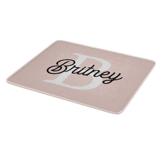 Modern gepersonaliseerd monogram en naam Pastel Pi Snijplank (Hoek)