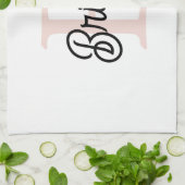 Modern gepersonaliseerd monogram en naam Pastel Pi Theedoek (Gevouwen)