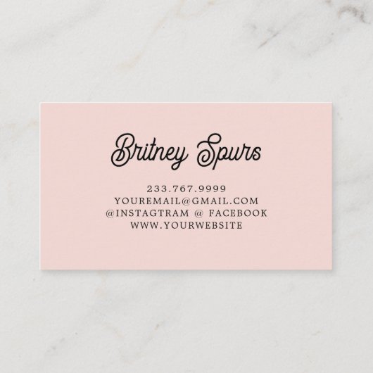 Modern gepersonaliseerd monogram en naam Pastel Pi Visitekaartje (Achterkant)