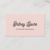 Modern gepersonaliseerd monogram en naam Pastel Pi Visitekaartje (Voorkant)