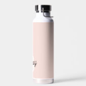 Modern gepersonaliseerd monogram en naam Pastel Pi Waterfles (Links)