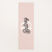 Modern gepersonaliseerd monogram en naam Pastel Pi Yogamat (Voorkant)