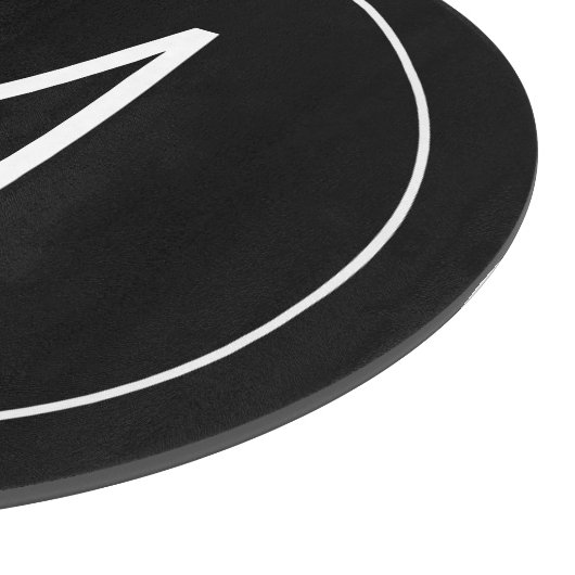 Modern gepersonaliseerd monogram en naam snijbiet snijplank (Hoek)