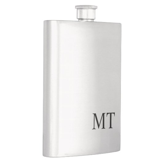 Modern gepersonaliseerd monogram heupfles (Rechts)