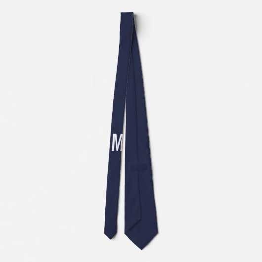 Modern gepersonaliseerd monogram stropdas (Achterkant)