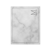 Modern gepersonaliseerd Notitieblok van het Monogr (Linkerzijde)