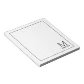 Modern gepersonaliseerd Notitieblok van het Monogr (Schuin)