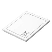 Modern gepersonaliseerd Notitieblok van het Monogr (Linkerzijde)