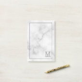 Modern gepersonaliseerd Notitieblok van het Monogr Post-it® Notes (Op bureau)